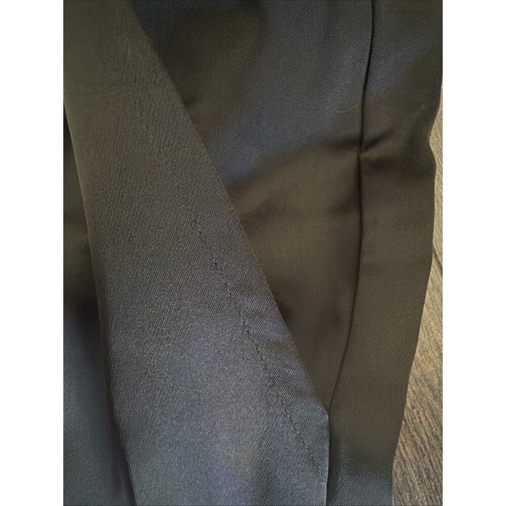 Lauren Ralph Lauren Womens Wide-Leg drawcord waist Satin Charmeuse Pants Black M - Picture 8 of 12